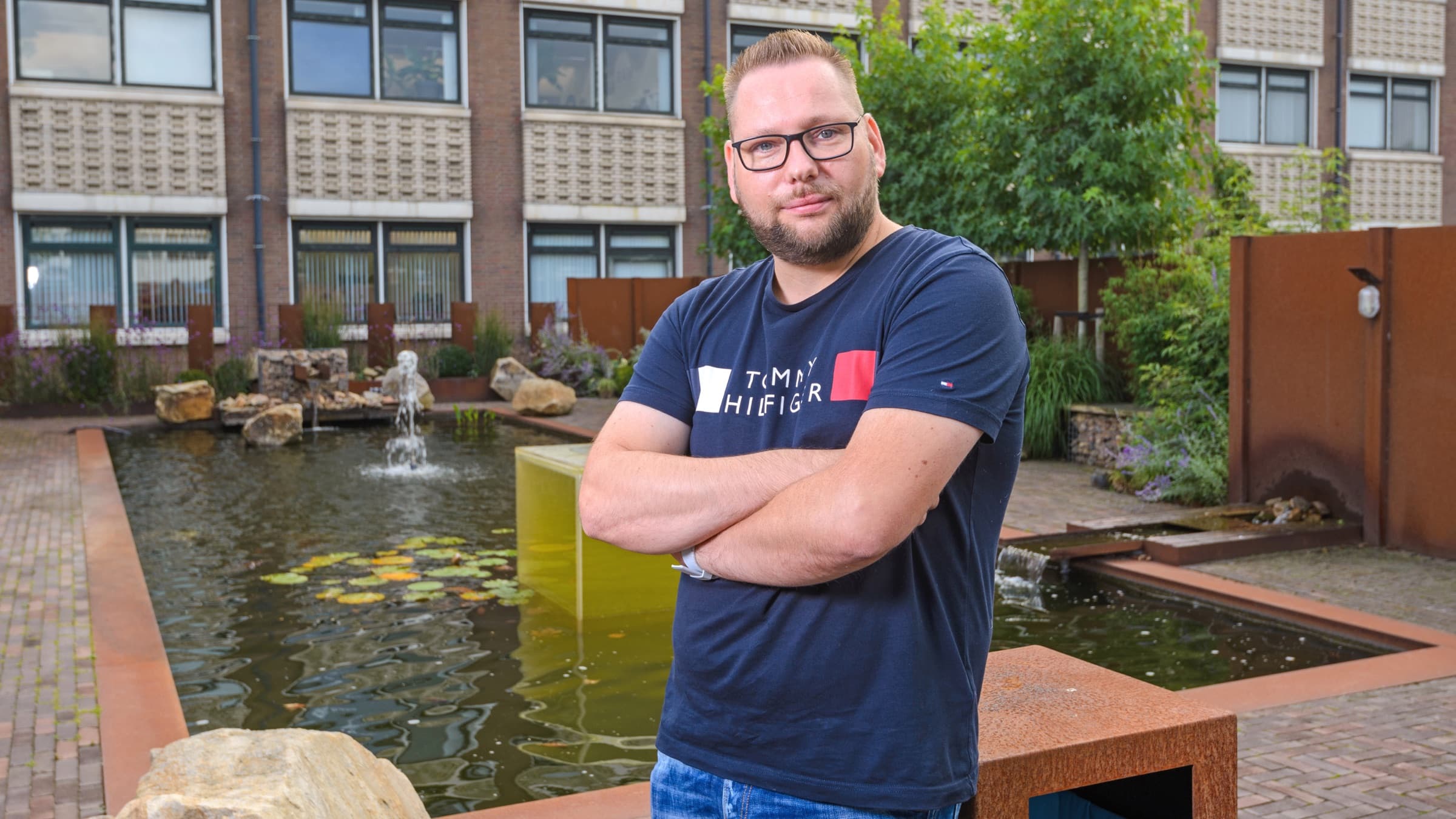 Dave Leeuwerik met de armen over elkaar