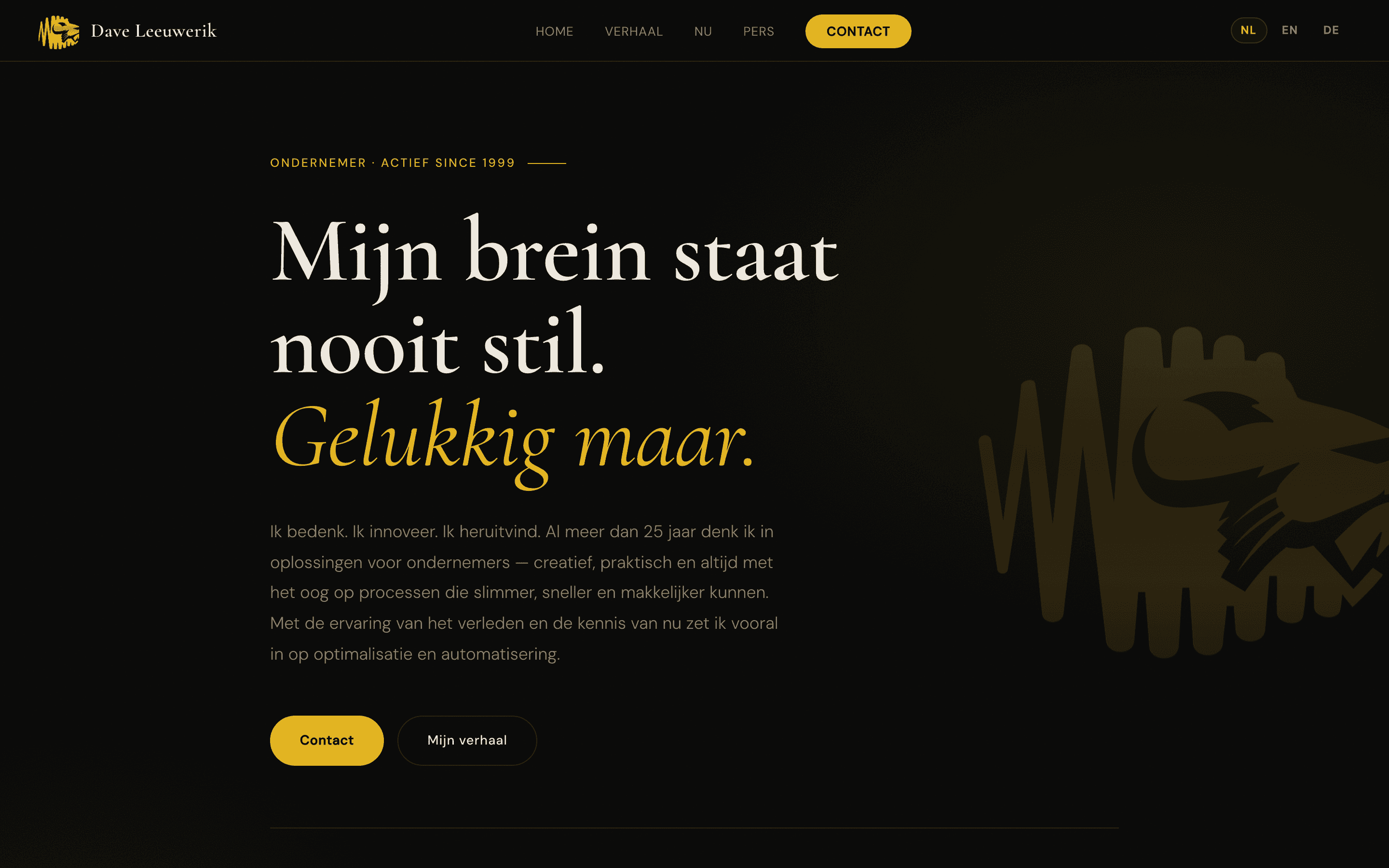 Dave Leeuwerik — Persoonlijke merkwebsite