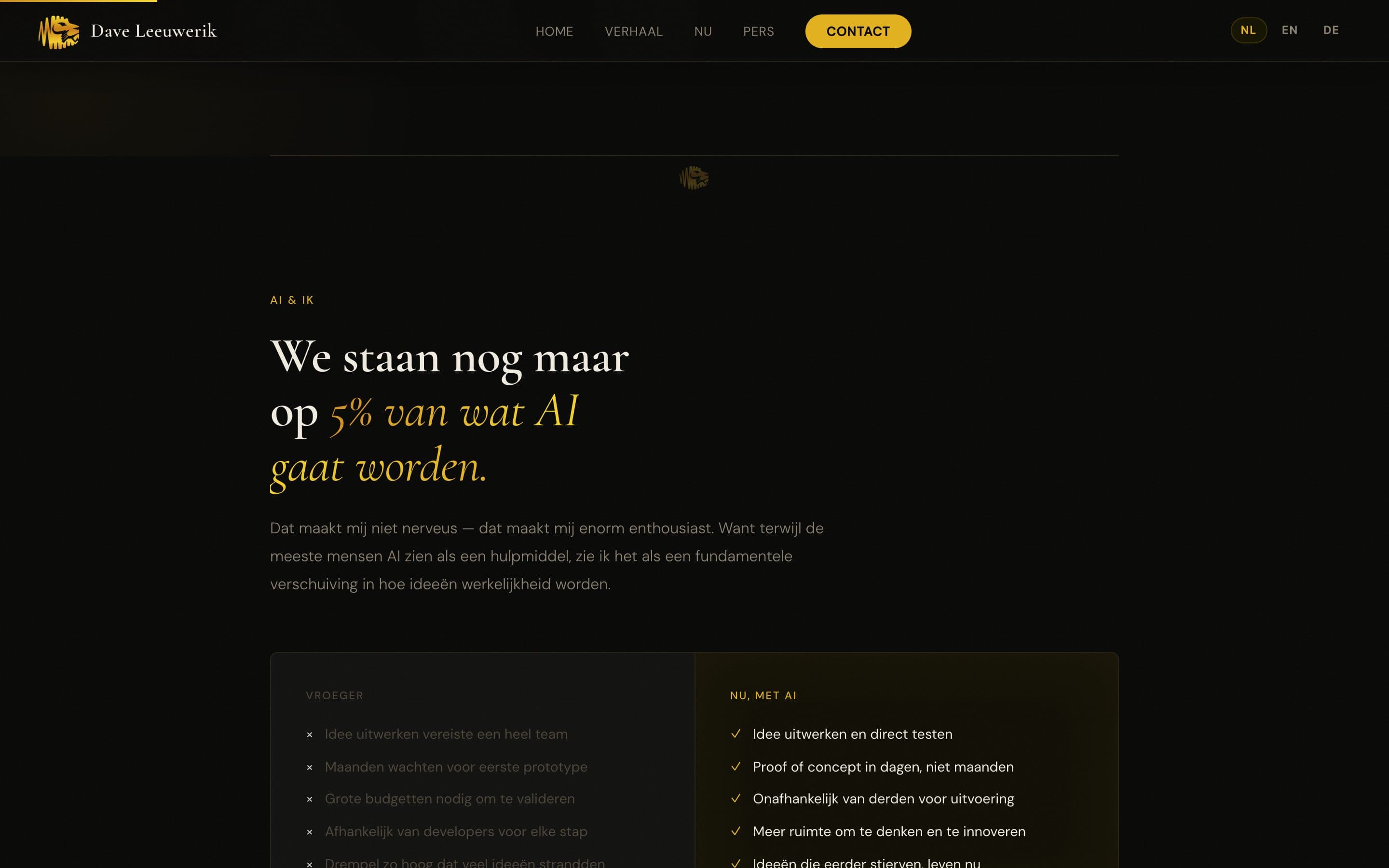Tweede sectie van daveleeuwerik.com