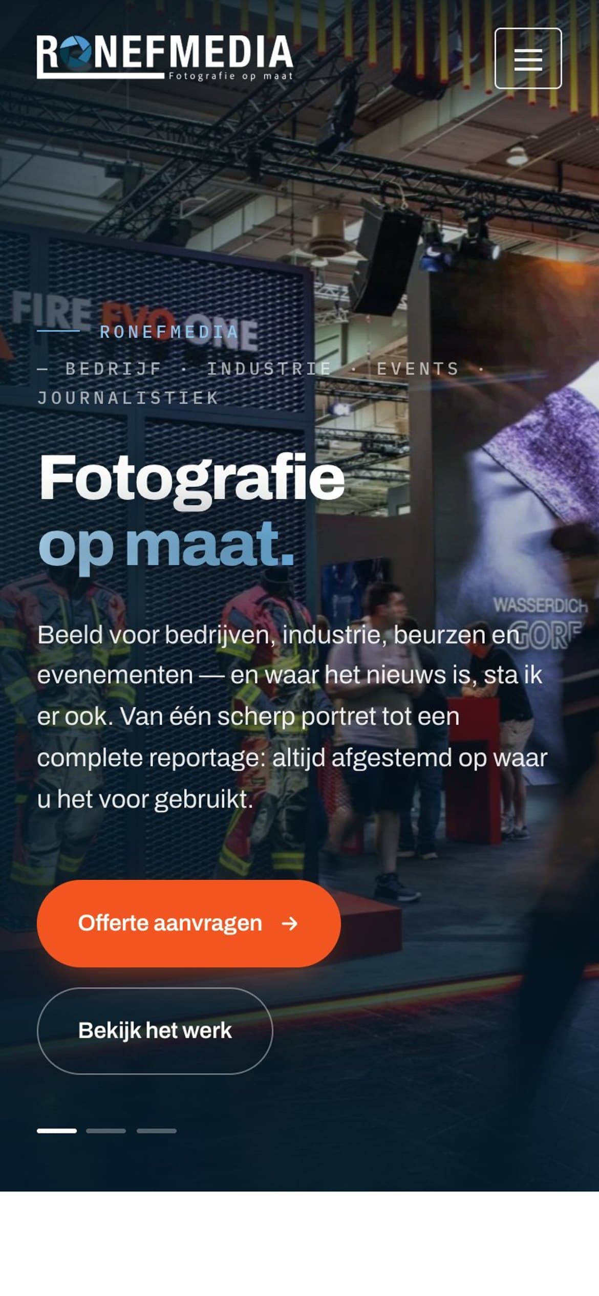 Mobiele weergave van RonefMedia