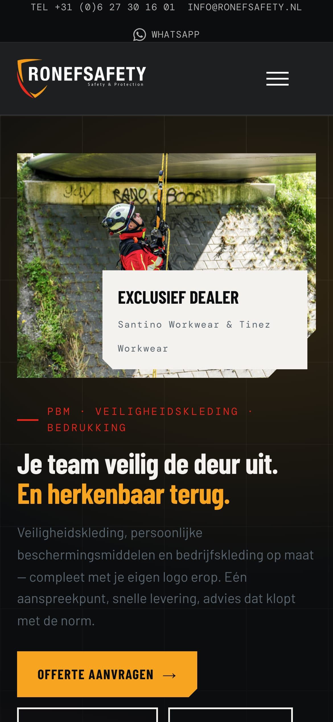Mobiele weergave van RonefSafety